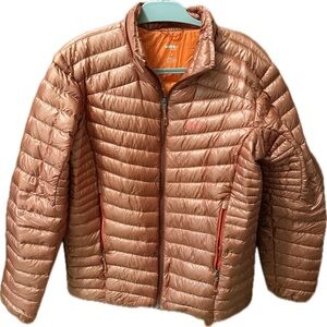 REI Men’s Lightweight Puffer Jacket - Orange Medium